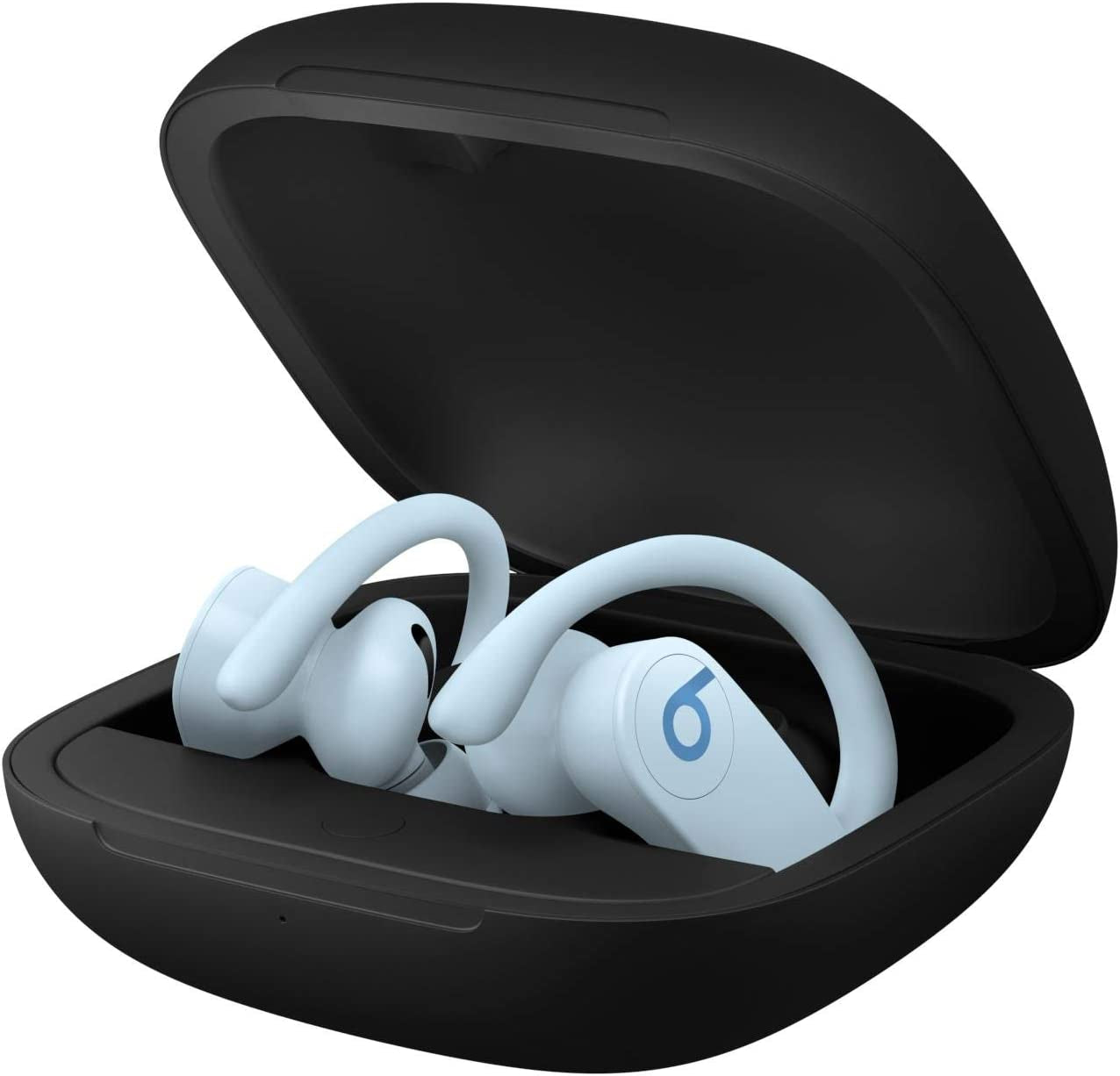 Power Pro Wireless Earbuds - H1 Headphone Chip, Class 1 Bluetooth Headphones, 9 Hours of Listening Time, Sweat Resistant, Built-In Microphone - Glacier Blue
