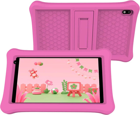 Kids Tablet, 7 Inch Androrid 12 Toddler Tablet for Kids 4GB RAM 32GB ROM Tablets, Google Certificated, Bluetooth, Wifi, Dual Camera, Parental Control Tablet with Case, Tablet for Learning
